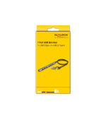 Delock 7 portový štíhlý USB Hub z  USB Type-C™ nebo USB Typ-A na 1 x USB 5 Gbps Typ-A + 6 x USB 2.0 Typ-A