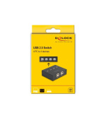 Delock Přepínač USB 2.0, 4 PC na 4 zařízení