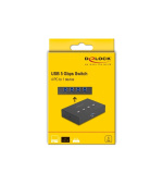 Delock Přepínač USB 5 Gbps, 4 PC na 1 zařízení