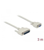 Delock Sériový kabel D-Sub 25 samec na D-Sub 9 samice, délky 3 m