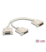 Delock Adaptér z 15 pin zástrčkového konektoru Y-Cable Splitter D-Sub na 2 x 15 pin zásuvky D-Sub, se šrouby, 30 c