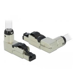 Delock Konektor RJ45 sestava Cat.6A kovový pravoúhlý