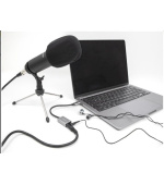 Delock Externí zvuková karta USB Type-C™ s audio adaptérem Plug & Play, 2 x 3,5 mm stereo jack