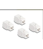 Delock Keystone Modul RJ45 jack Cat.6A UTP 4 ks