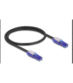 Delock Síťový kabel RJ45, Cat.6, UTP, s výklopnými zástrčkovými konektory (180°), 0,5 m