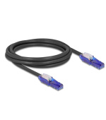 Delock Síťový kabel RJ45, Cat.6, UTP, s výklopnými zástrčkovými konektory (180°), 2 m