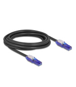 Delock Síťový kabel RJ45, Cat.6, UTP, s výklopnými zástrčkovými konektory (180°), 3 m