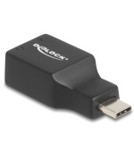 Delock Externí USB Type-C™ zvuková karta se zvukovým adaptérem Plug & Play se 2 x stereofonními konektory 3,5 mm pro PC,