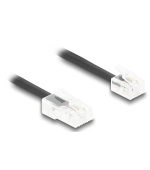 Delock Telefonní kroucený kabel ze zástrčky RJ11 na zástrčku RJ45, černý, 2 m
