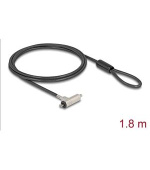 Navilock Bezpečnostní kabel laptopu se zámkem na klíč pro slot HP Nano 1,80 m, černý