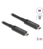 Delock Aktivní optický kabel USB-C™ 8K Video + Data + PD, délka 3 m