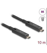 Delock Aktivní optický kabel USB-C™ 8K Video + Data + PD, délka 10 m