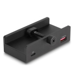 Delock Externí 3 portový rozbočovač USB 5 Gbps, 2 x USB Typ-A, 1 x USB Type-C™ a čtečka karet se 2 sloty