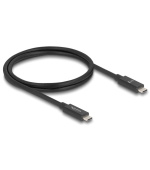 Delock USB 80 Gbps kabel USB Type-C™ samec na samec 16K 60 Hz PD 3.1 240 W E-Marker koaxiál 1 m černá