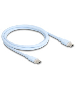 Delock USB 2.0 kabel USB Type-C™ samec na samec PD 3.0 60 W 1 m modrý Silikon
