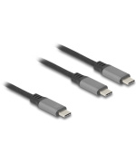 Delock Aktivní kabel USB 10 Gbps, ze zástrčkového rozhraní USB Type-C™ na zástrčkové, pravoúhlý, levý / pravý, 3 m, 8K