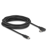 Delock Aktivní kabel USB 10 Gbps, ze zástrčkového rozhraní USB Type-C™ na zástrčkové, pravoúhlý, levý / pravý, 5 m, 8K,