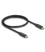Delock USB 80 Gbps kabel USB Type-C™ samec na samec 16K 60 Hz PD 3.1 240 W E-Marker koaxiál 0,5 m černá