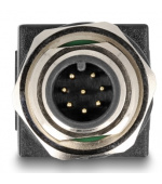 Delock M12 adaptér, ze čtyřpinové A-kódované zástrčky na konektor RJ45 přímý