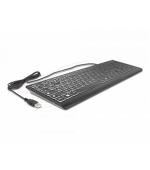 Delock Drátová klávesnice USB, 1,5 m, černá s písmeny velikosti XXL a podsvícením