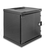 Delock 10” Síťová skříň 6U se skleněnými dveřmi k montáži na stojan nebo na stěnu, 240 mm hloubka, nosnost 30 kg,