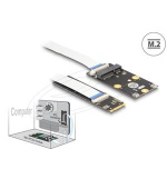 Delock Převodník M.2 Key B+M samec na 1 x Mini PCIe Slot half size / full size s flexibilním kabelem