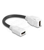 Delock Keystone modul Kabel HDMI samice na samici 8K 60 Hz 20 cm, bílý