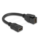 Delock Keystone modul Kabel HDMI samice na samici 8K 60 Hz 20 cm, černý