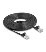 Delock Plochý patch kabel RJ45 zástrčka na zástrčku Cat.6A U/FTP 5 m, černý