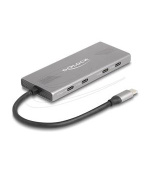 Delock 7portový USB Hub 10 Gb/s se 4 x USB Type-C samice a 3 x USB Type-A samice s PD 80 W