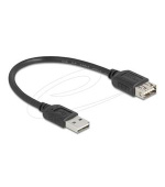 Delock USB 2.0 prodlužovací kabel EASY USB Type-A samec na EASY USB Type-A samice 0,2 m, černý