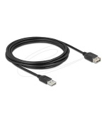 Delock USB 2.0 prodlužovací kabel EASY USB Type-A samec na EASY USB Type-A samice 3 m, černý