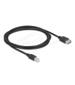 Delock USB 2.0 kabel USB Type-B samec na EASY USB Type-A samice 2 m, černý