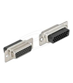 Delock Konektor D-Sub HD, samice, zástrčkový, 26-pinový, kovový, 2 kusy