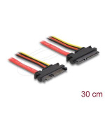 Delock Prodlužovací kabel SATA 6 Gb/s 22 pin samec > SATA 22 pin samice (5 V + 12 V) 30 cm