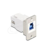 Delock USB 5 Gbps Typ-B samice na USB Typ-A samice, kónický, pro montáž do panelu