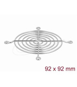 Delock Mřížka ventilátoru, 92 x 92 mm, stříbrná