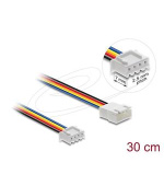 Delock Prodlužovací kabel ventilátoru PWM ze zástrčky na zásuvku, 4 pinový, 30 cm