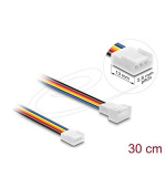 Delock Prodlužovací kabel ventilátoru PWM ze zástrčky na zásuvku, 4 pinový, 30 cm