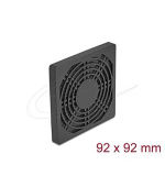 Delock Rošt ventilátoru s protiprachovým filtrem, rozměr 92 x 92 mm, černý