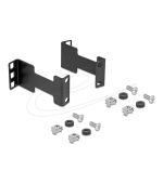 Delock Montážní sada adaptéru, rozšíření hloubky serverového regálu k zvětšení montážní hloubky až o 10 cm, 1U, černá