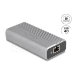 Delock Síťový adaptér USB Type-C™, USB 40 Gbps, 10 Gigabit LAN, 1 x RJ45
