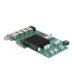 Delock PCI Express x4 síťová karta Gigabit LAN 4 x RJ45 s PoE+ i350