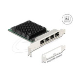Delock PCI Express x4 síťová karta 2,5 Gigabit LAN 4 x RJ45 RTL8125