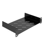Delock 10” Police, 1U, s ventilačními otvory pro síťovou skříň, hloubka až 150 mm, max. nosnost 25 kg