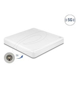 Delock Anténa 5G LTE MIMO 2 x N, zásuvka, 2,7 - 9,0 dBi, směrová, montáž na stěnu i sloup venkovní, bílá