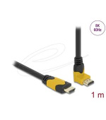 Delock High Speed HDMI kabel samec přímý na samec 90° pravoúhlý nahoru 48 Gbps 8K 60 Hz 1 m