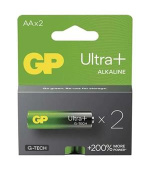GP AA Ultra Plus, alkalická (LR6) - 2 ks