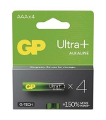 GP AAA Ultra Plus, alkalická (LR03) - 4 ks