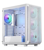Endorfy Arx 700 ARGB Skříň, Middle tower, bez zdroje, ATX, 2× USB, 1× USB-C, 4× 140mm ARGB ventilátor, mesh panel, průhl. bok,bílá